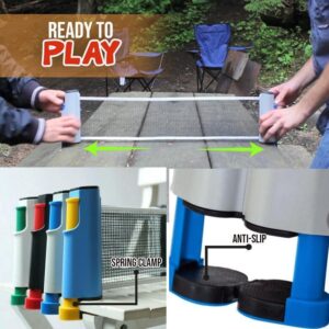 Anywhere Retractable Table Tennis Set