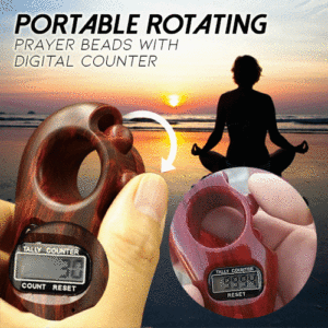 Portable Rotating Prayer Beads With Digital Counter