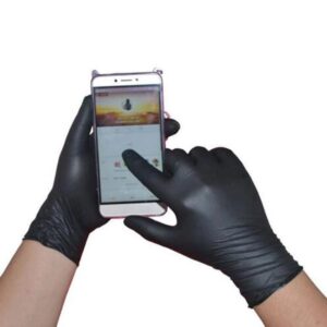 Black Disposable Latex Gloves