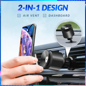 VacuumHold 2-in-1 Car Phone Holder