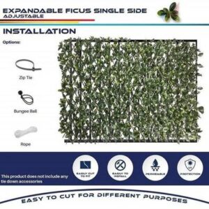 Expandable Faux Privacy Fence(Large size(40