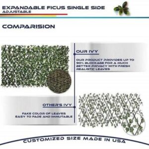 Expandable Faux Privacy Fence(Large size(40