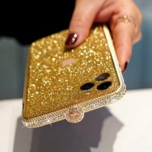 2020 Newest Crystal bling Anti-fall Border Case for iPhone