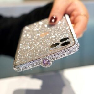 2020 Newest Crystal bling Anti-fall Border Case for iPhone