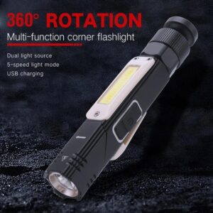 Multifunctional 360-degree Magnet Anti-fall Flashlight