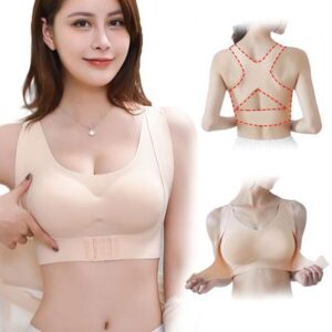 Seamless Front Buckle Support Bra