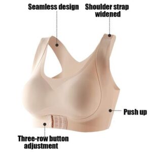 Seamless Front Buckle Support Bra