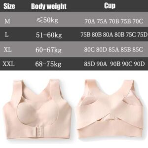 Seamless Front Buckle Support Bra