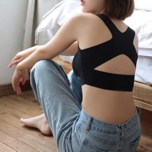 Seamless Front Buckle Support Bra