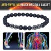 Anti-Swelling Black Obsidian Anklet