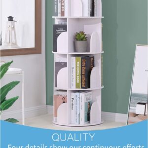 4-TIER Creative Floor Rotating Bookshelf