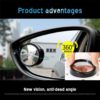 Blind Spot Removal Mirror (2pcs)