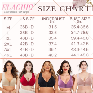 ElaChic™ Plus Size Push Up Bra