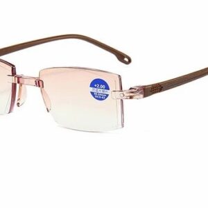 FoldFlat Sapphire High Hardness Anti-Blue Progressive Far And Near Dual-Use Reading Glasses