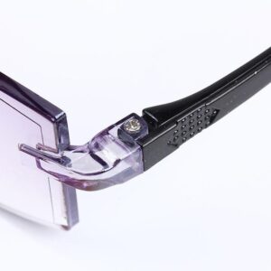 FoldFlat Sapphire High Hardness Anti-Blue Progressive Far And Near Dual-Use Reading Glasses