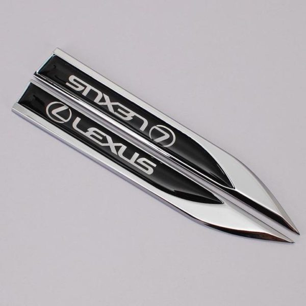 Leaf Metal Car Sticker（2PCS）