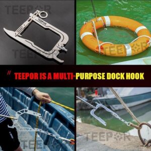 Teepor® - Multi-Purpose Dock Hook - Diamond shape + Rod