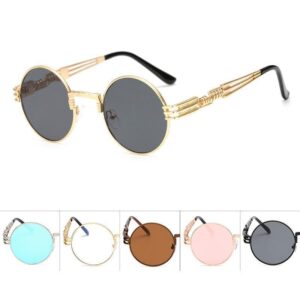 2 Chainz Vintage Sunglasses - Steampunk Round Shades