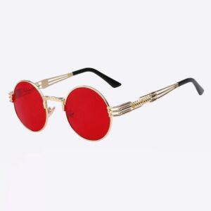 2 Chainz Vintage Sunglasses - Steampunk Round Shades