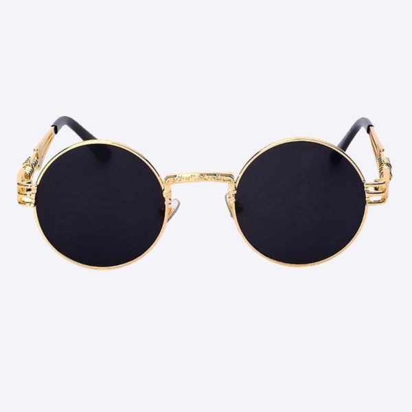 2 Chainz Vintage Sunglasses - Steampunk Round Shades