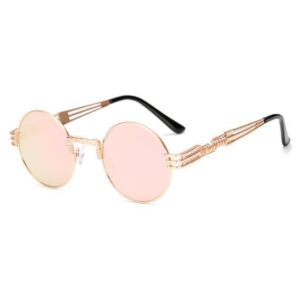 2 Chainz Vintage Sunglasses - Steampunk Round Shades