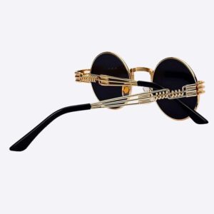 2 Chainz Vintage Sunglasses - Steampunk Round Shades