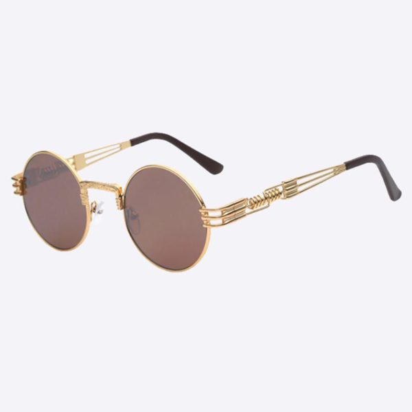 2 Chainz Vintage Sunglasses - Steampunk Round Shades