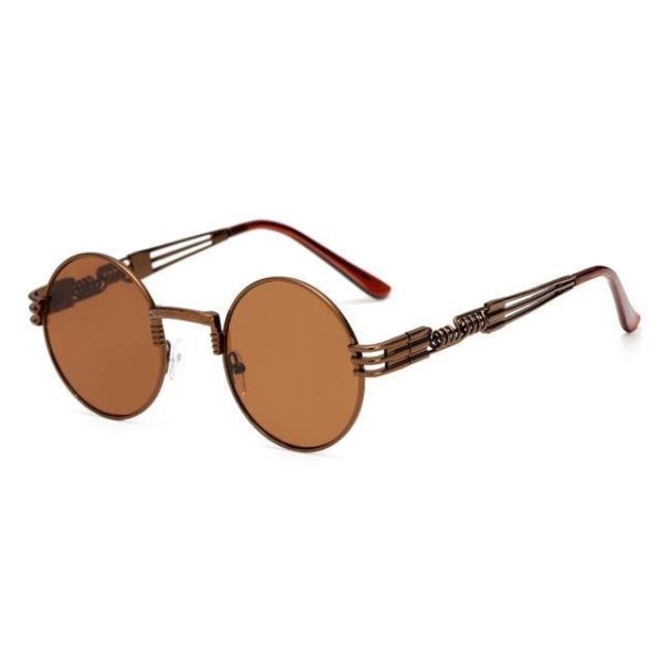 2 Chainz Vintage Sunglasses - Steampunk Round Shades