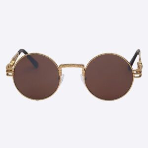 2 Chainz Vintage Sunglasses - Steampunk Round Shades