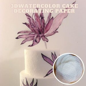 [PROMO30%OFF] 3D WATER COLOR CAKE DECORATING PAPER