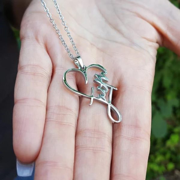 Faith Heart Necklace