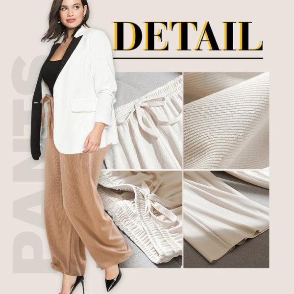 Sueea®【Mother's Day Promotion-50% OFF】Ice Silk Wide Leg Pants Women