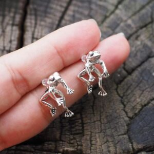 🔥BUY 2 SAVE $7🔥Two Way Frog Earrings，Frog lover jewelry