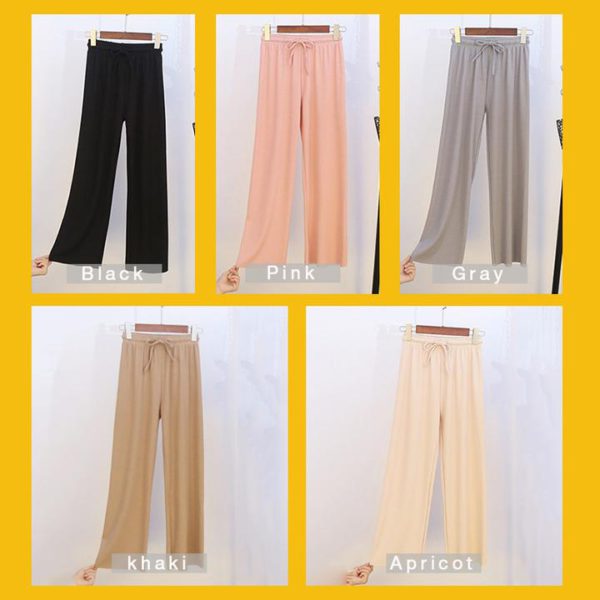 Sueea®【Mother's Day Promotion-50% OFF】Ice Silk Wide Leg Pants Women