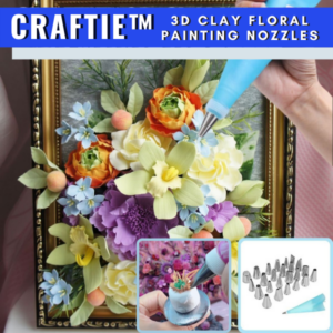 [PROMO 30%] Craftie™ 3D Clay Floral Painting Nozzles