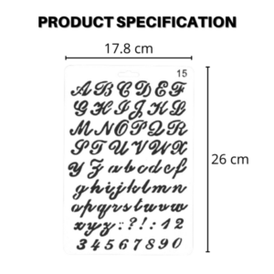 [Promo 30% OFF] Decora™ Calligraphy Cookie Stencils