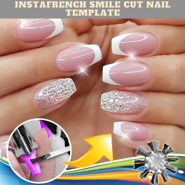 [PROMO 30% OFF] InstaFrench Smile Cut Nail Template