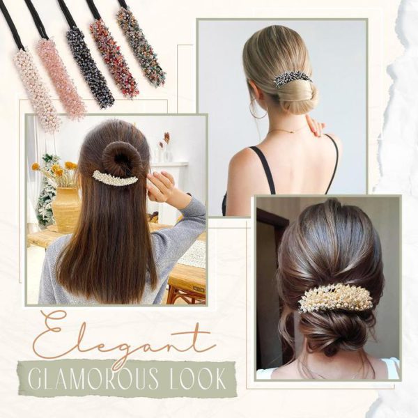 GlamBun™ - Rhinestone Bun Maker