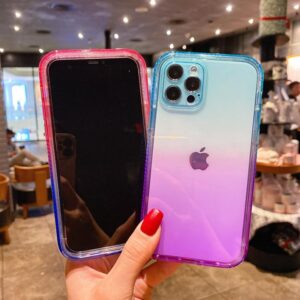 New Gradient Color Two-In-One Anti-Fall Mobile Phone Case