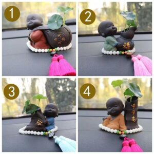 Ceramic Tea Pet Ornaments Buddha Enlightened Statue