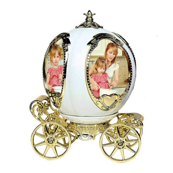 Personalized Pumpkin Car Photo Frame Music Box