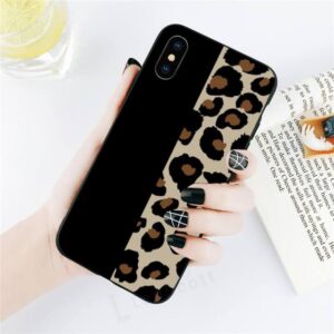 BRIGHT DIAMOND LEOPARD PRINT PHONE CASE