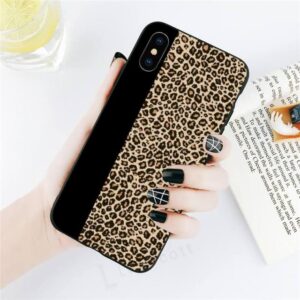 BRIGHT DIAMOND LEOPARD PRINT PHONE CASE