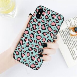 BRIGHT DIAMOND LEOPARD PRINT PHONE CASE