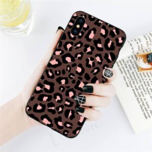 BRIGHT DIAMOND LEOPARD PRINT PHONE CASE