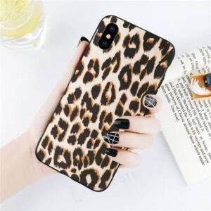 BRIGHT DIAMOND LEOPARD PRINT PHONE CASE