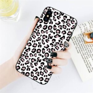 BRIGHT DIAMOND LEOPARD PRINT PHONE CASE