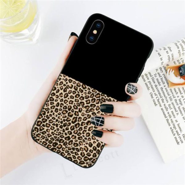 BRIGHT DIAMOND LEOPARD PRINT PHONE CASE