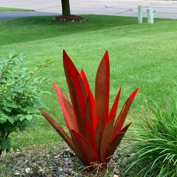 Pure metal+Hot Sales 50% Off-Red Tequila Agave-Perfect for garden decoration