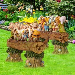 【1:3 ratio handmade】Seven dwarf trees gnome decorate the garden